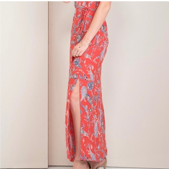 GREYLIN~ Sidney Paisley Wrap Maxi Dress in Medium - Picture 3 of 3